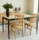 NordicStory Pack de Sillas de Comedor de Madera Maciza de Roble Provance