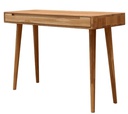 NordicStory Mesa escritorio tocador de madera maciza de roble &quot;Escandi&quot; 110 x 43 x 75 cm.