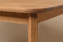 NordicStory Mesa de comedor de madera maciza de roble &quot;France&quot; 120 x 80 x 76 cm.