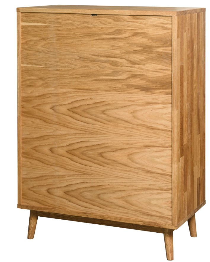 NordicStory Sinfonier Cómoda de madera maciza de roble &quot;Escandi 2&quot; 80 x 45 x 111 cm.