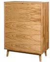 NordicStory Sinfonier Cómoda de madera maciza de roble &quot;Escandi 2&quot; 80 x 45 x 111 cm.