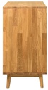 NordicStory Cómoda de madera maciza de roble &quot;Escandi 1&quot; 80 x 45 x 84,5 cm.