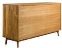 NordicStory Aparador Cómoda de madera maciza roble &quot;Escandi 3&quot; 160 x 45 x 84,5 cm.