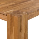 NordicStory Mesa de comedor de madera maciza de roble &quot;Mauritz 3&quot; 200/220 x 100 x 75 cm.