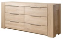 NordicStory Aparador Cómoda de madera maciza de roble &quot;Nordic 2&quot; 168 x 45 x 77 cm.