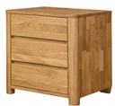 NordicStory Mesita de madera maciza roble &quot;Elsa 30&quot; 56,4 x 44 x 55 cm.