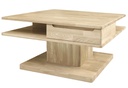 NordicStory Mesa de centro de madera maciza de roble &quot;Kvadro&quot; 85 x 85 x 50 cm.