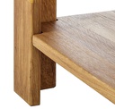 NordicStory Mesa de centro de madera maciza de roble &quot;Mauritz 4&quot; 70 x 70 x 38 cm. / 120 x 70 x 38 cm.