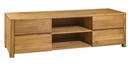 NordicStory Mueble de TV de madera maciza de roble &quot;Elsa&quot; 160 x 44 x 47 cm.