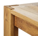 NordicStory Mesa de centro de madera maciza de roble &quot;Mauritz 4&quot; 70 x 70 x 38 cm. / 120 x 70 x 38 cm.