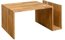 NordicStory Mesa de centro de madera maciza de roble &quot;Leo&quot; 90 x 60 x 38 cm.