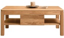 NordicStory Mesa de centro de madera maciza de roble &quot;Elsa LUX&quot; 105 x 65 x 45 cm.