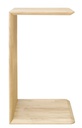 NordicStory Mesa lateral auxiliar de madera maciza de roble &quot;Sono 2&quot; 38 x 35 x 60 cm.