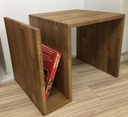 NordicStory Mesa auxiliar de madera maciza de roble &quot;Sofi&quot; 44 x 44 x 62 cm.