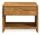 NordicStory Mesita de noche de madera maciza de roble &quot;Judith&quot; 50 x 40 x 40 cm.