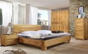 NordicStory Mesa de noche de madera maciza de roble &quot;Elsa&quot; 56,5 x 44 x 47 cm.