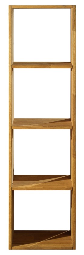 NordicStory Estanteria Librería de madera maciza de roble &quot;Denmark 1&quot; 40,4 x 30 x 154 cm.