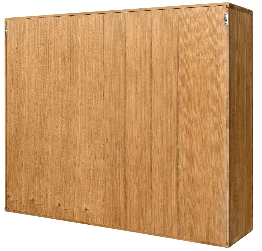 NordicStory Armario de pared de madera maciza de roble &quot;Elsa 22&quot; 108 x 30 x 92 cm.