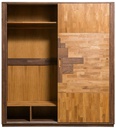 NordicStory Armario de madera maciza de roble &quot;Escandi Design&quot; 200 x 65 x 220 cm.