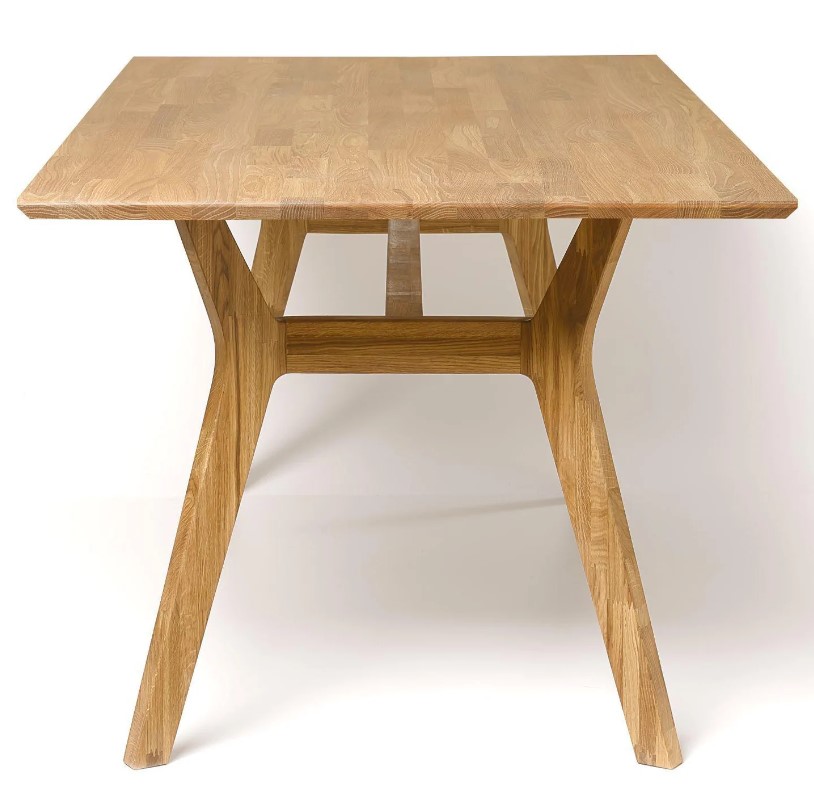 NordicStory Mesa de comedor de madera maciza de roble &quot;Harold&quot; 170 x 90 x 75 cm.