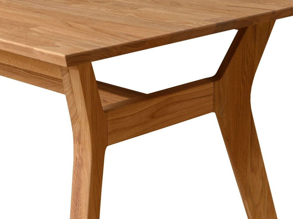 NordicStory Mesa de comedor de madera maciza de roble &quot;Harold&quot; 170 x 90 x 75 cm.