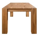 NordicStory Mesa de comedor de madera maciza de roble &quot;Mauritz 3&quot;  180 x 90 x 75 cm.