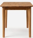 NordicStory Mesa extensible de comedor de madera maciza de roble &quot;France&quot; 120-160 x 80 x 75 cm.