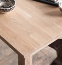 NordicStory Mesa de comedor de madera maciza de roble Lemsiwood  90 x 90 x 75 cm. / 90 x 65 x 75 cm.