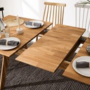 NordicStory Mesa extensible de comedor de madera maciza de roble &quot;Harold&quot; 170-210 x 90 x 75 cm.