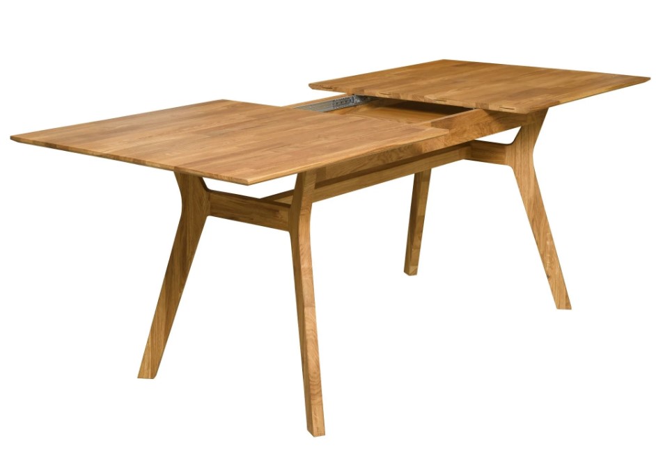 NordicStory Mesa extensible de comedor de madera maciza de roble &quot;Harold&quot; 170-210 x 90 x 75 cm.