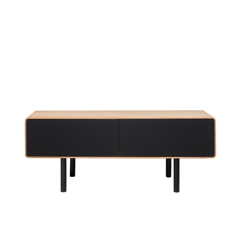 NordicStory Mueble de TV de madera maciza de roble Tokio 202