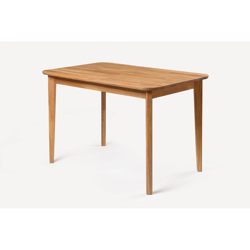 NordicStory Mesa de comedor de madera maciza de roble &quot;France&quot; 120 x 80 x 76 cm.