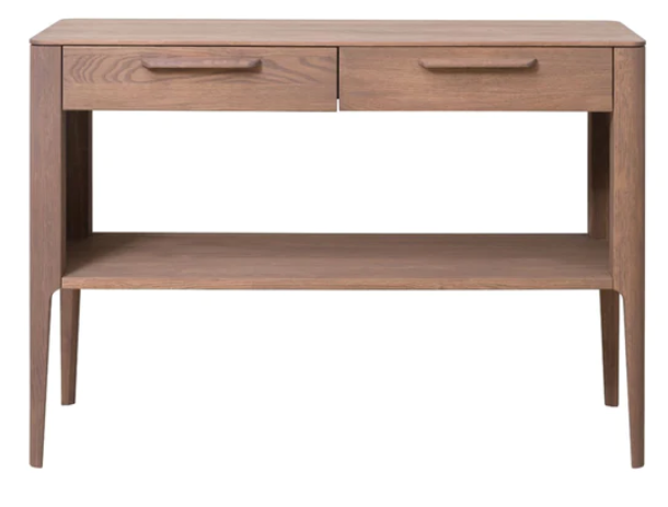 NordicStory Consola de madera maciza de roble &quot;Atlanta&quot; 110 x 40 x 76 cm.