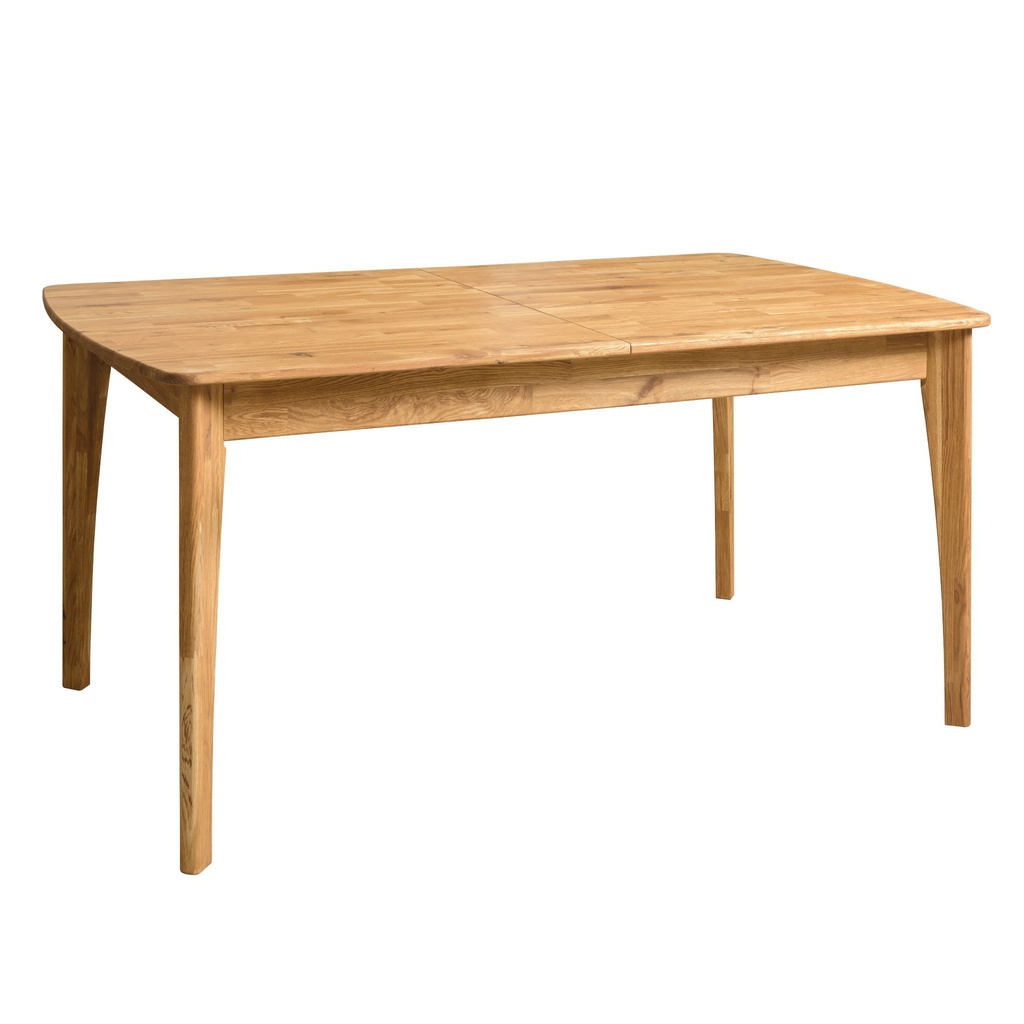 NordicStory Mesa extensible de comedor de madera maciza de roble &quot;Monty&quot;