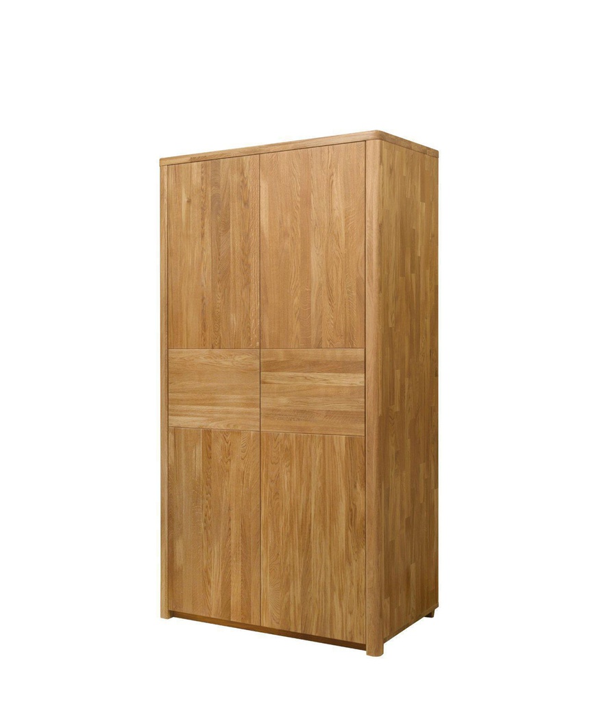 NordicStory Armario de madera maciza de roble &quot;Elsa&quot; 108 x 58 x 201,5 cm.