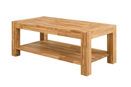 NordicStory Mesa de centro rustica de madera maciza de roble &quot;Provance&quot; 120 x 60 x 45 cm.